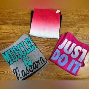 Lot of Three Women’s Tank Tops Size Medium Nike Chin Up Apparel